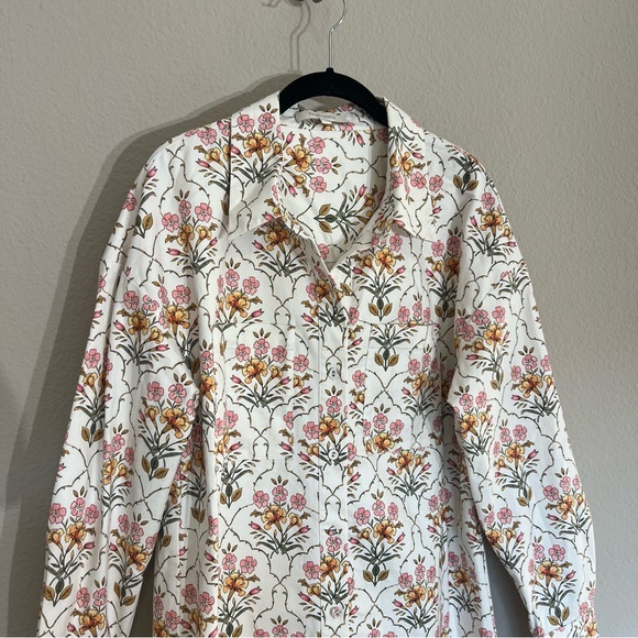 New Favorite Daughter Willow Shacket relaxed fit button down spring floral sz M - Picture 7 of 15